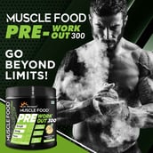 2 - Dr. Morepen Muscle Food Pre Workout 300, 0.55 lb Pineapple Play