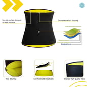 3 - Boldfit Back Supporter Body Shaper Sweat Belt,  Black  4 XL - 5 XL 