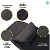 5 - Boldfit Sweat Belt, Black Medium (fits Up To 43 Inch)