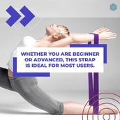 3 - Boldfit Yoga Belt,  Purple  8 Feet 