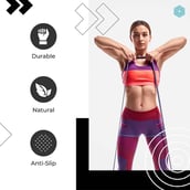 5 - Boldfit Heavy Resistance Band,  Yellow Red Black Purple Green (Pack Of 5)  Assorted 