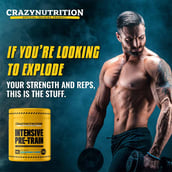 4 - CrazyNutrition Intensive Pre-Train,  0.97 lb  Blue Raspberry 
