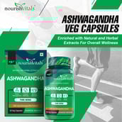 3 - NourishVitals Ashwagandha - Pack of 3,  60 veggie capsule(s) 