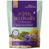 3 - NourishVitals Healthy Munching Combo,  Super Seeds Mix 6 in 1 + Barbeque Sunflower Roasted Seeds  2 Piece(s)/Pack 