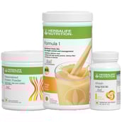 Herbalife Formula 1 Afresh Energy Drink & Protein Powder Combo, 3 Piece(s)/Pack Orange Cream + Lemon + Unflavoured