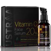 2 - Ustraa Bright Skin - 20% Vitamin C Face Serum & Night Cream Combo,  2 Piece(s)/Pack  Anti Ageing 