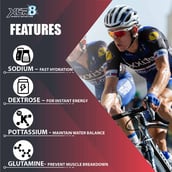 4 - XLR8 Isotonic Re Hydration Drink,  2.2 lb  Lemon Ice Tea 