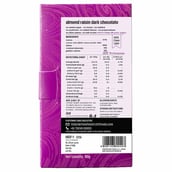 2 - The Whole Truth Almond Raisin Dark Chocolate,  2 Piece(s)/Pack  47% Cocoa, 38% Dates, 15% Almond and Raisins (No Added Sugar) 