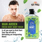 5 - Man Arden Shea & Vitamin E Body Wash,  250 ml  Fresh Mint 