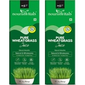 1 - NourishVitals Pure Wheatgrass Juice, Unflavoured (Pack of 2) 500 ml