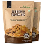 1 - NourishVitals Almonds & Raisins Mix,  200 g  Unflavoured (Pack of 2) 