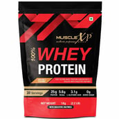 2 - MuscleXP 100% Whey Protein with Digestive Enzyme, 2.2 lb Sea Salt Caramel (Pack of 2)