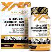2 - MuscleXP Glucosamine + Chondroitin + MSM + Hyaluronic Acid - Pack of 3,  60 tablet(s) 