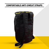 9 - MuscleBlaze Hybrid Gym Bag (UNLEASH THE ZIDD), Black