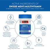 5 - Swisse Mens Ultivite Multivitamin,  30 tablet(s)  Unflavoured 