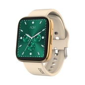 AQFiT W9 Quad Bluetooth Calling Smartwatch, Gold Free Size