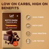3 - Lo! Foods Dark Keto Chocolates,  4 Piece(s)/Pack  Stevia Sweetened | No Added Sugar 