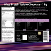 4 - INLIFE 100% Isolate Whey Protein Powder Supplement, 2.2 lb Chocolate