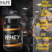 6 - INLIFE Whey Protein Powder,  2.2 lb  Vanilla 