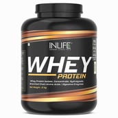 1 - INLIFE Whey Protein Powder,  4.4 lb  Vanilla 
