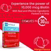 4 - HealthKart HK Vitals DISOLVE Strips Biotin, 30 Strip(s) Mango