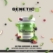 3 - Genetic Nutrition Ultra Greens & Reds,  Strawberry & Lime  500 g 