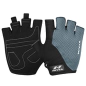 4 - Nivia Coral Sports Gloves,  Black/Grey  Small 