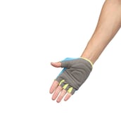 3 - Nivia Taipen Sports Gloves, S.Blue/Grey Medium