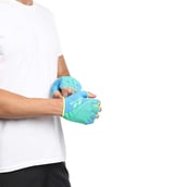 1 - Nivia Taipen Sports Gloves, S.Blue/Grey Medium