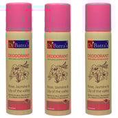Dr Batra's Deodorant for Women,  150 ml  Rose, Jasmine & Lily of the valley (Pack of 3) 