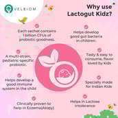 3 - Velbiom Lactogut Kidz, 10 sachets/pack Orange
