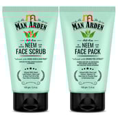 Man Arden Anti-Acne Neem Face Scrub & Face Pack Combo,  2 Piece(s)/Pack  Acne Control 