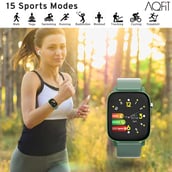 5 - AQFiT W11 Smartwatch,  Olive Green  Free Size 