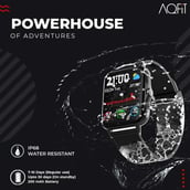 5 - AQFiT W12 Smartwatch, Black Free Size