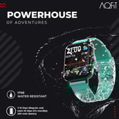 5 - AQFiT W12 Smartwatch,  Green  Free Size 