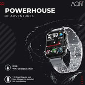 5 - AQFiT W12 Smartwatch,  Dark Grey  Free Size 