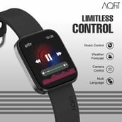 5 - AQFiT W9 Quad Bluetooth Calling Smartwatch,  Black  Free Size 