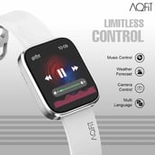 5 - AQFiT W9 Quad Bluetooth Calling Smartwatch,  Silver  Free Size 