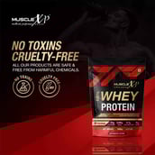 9 - MuscleXP 100% Whey Protein with Digestive Enzyme,  2.2 lb  Double Chocolate 
