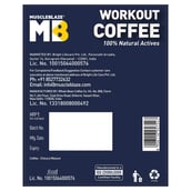 6 - MuscleBlaze Workout Coffee,  30 sachets/pack  Unflavoured