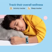 2 - Noise Champ Smart Band for Kids with 7 Alarms, Peppy Blue Free Size