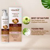 5 - Health Veda Organics Moroccan Argan Hair Oil,  100 ml  for Long and Strong Hair 