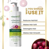 2 - Health Veda Organics Onion Shampoo,  200 ml  Reduces Hairfall 