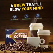 3 - MuscleBlaze Workout Coffee,  30 sachets/pack  Coffee with Herbs