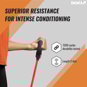 4 - beatXP Double Toning Tube,  Red  Heavy 