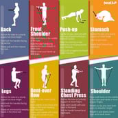 6 - beatXP Single Toning Tube with Adjustable Comfort Handles,  Grey  54inch - 35 Lbs 