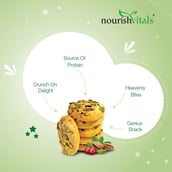 4 - NourishVitals Cookies,  0.120 kg  Pista Cranberry+Multigrain Combo 