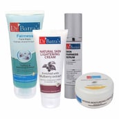 Dr Batra's Skin Fairness Serum, Fairness Face Wash 100 g, Natural Skin Lightening Cream & Intense Moisturizing Cream Combo,  4 Piece(s)/Pack  Healthy Skin 