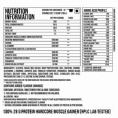 3 - Leopard Nutrition Hardcore Muscle Gainer, 2.2 lb Mango
