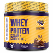 1 - Leopard Nutrition Whey Protein Isolate + Concentrate,  0.55 lb  Chocolate 
